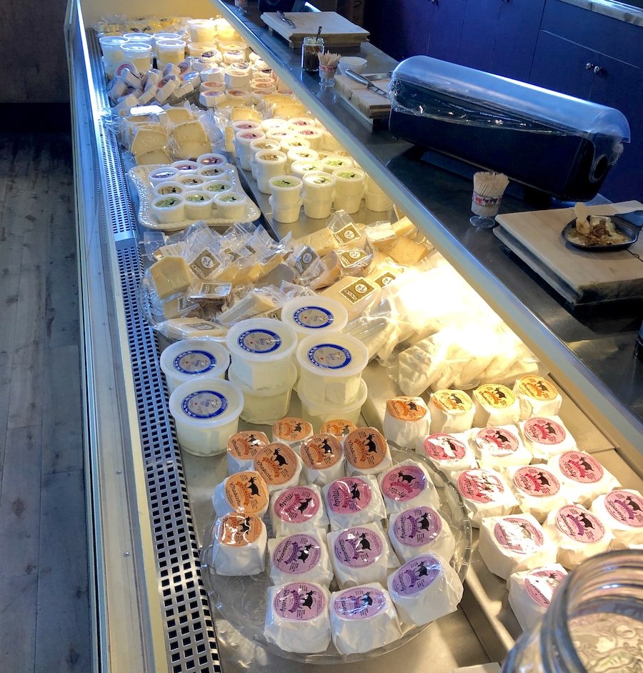 So many cheeses to try at Carmeli's Cheese Shop