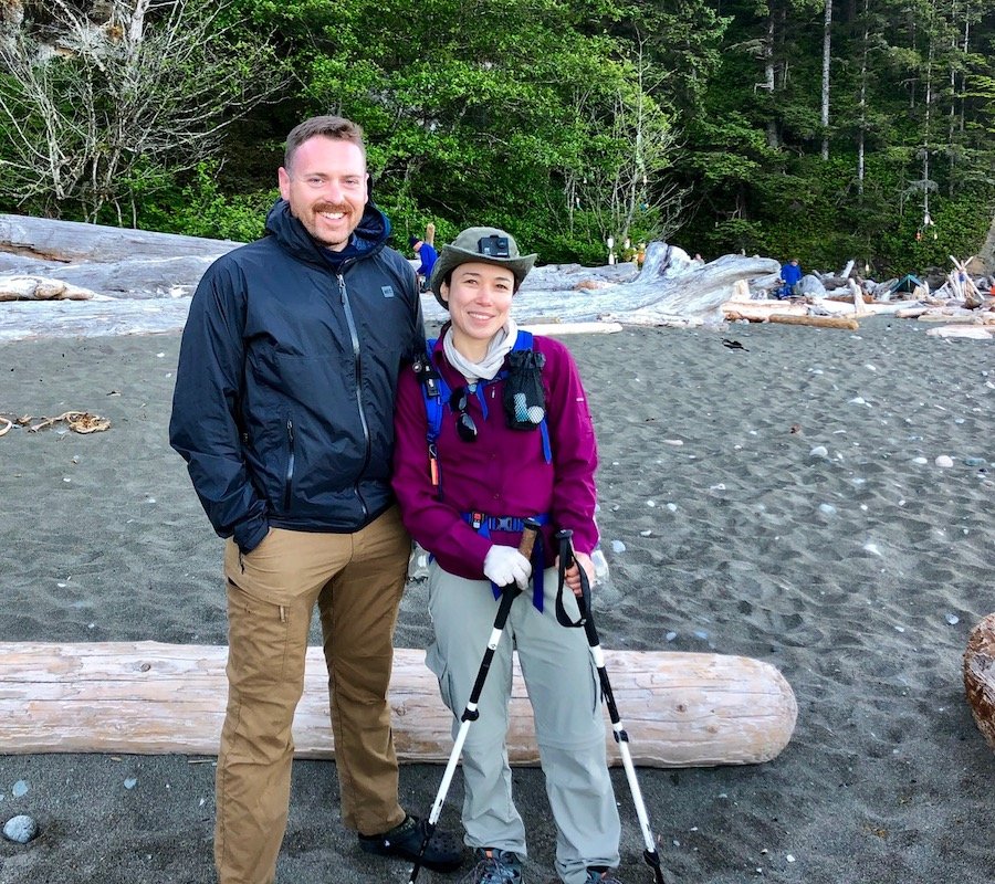 My firefighter friend Brian from Barrie, Ontario on the West Coast Trail