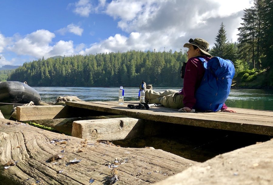 Waiting for the Ferry at Nitinaht Narrows on the West Coast Trail