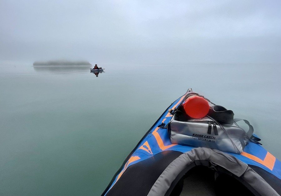 Limited visibility kayaking on Sea-to-Sky Marine Trail
