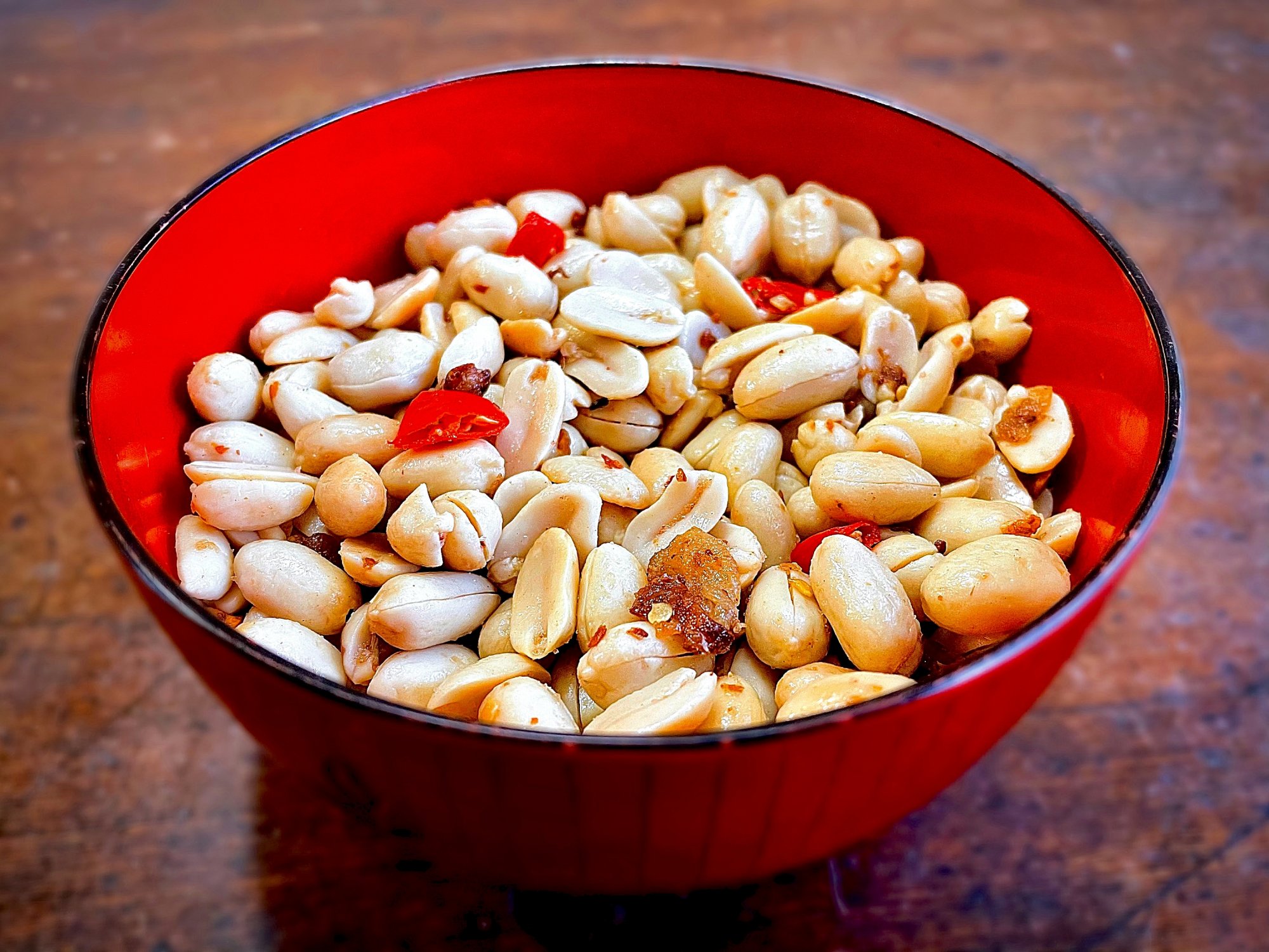 Filipino Garlic Adobo Fried Peanuts (Aka 