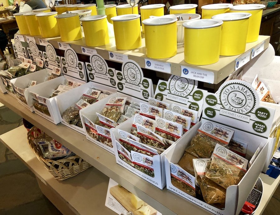 Market-to-Market spice blends for dips at Blue Heron French Cheese Company