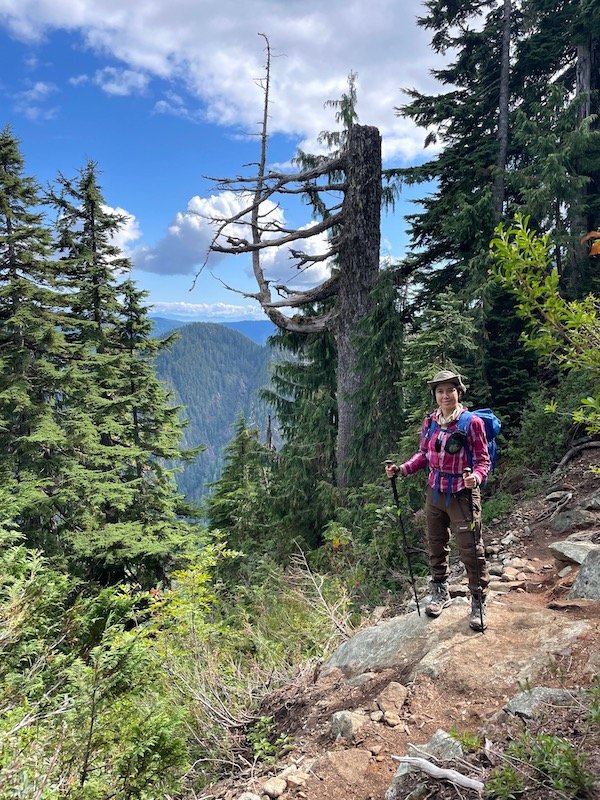 The first of many views on the Golden Ears trail