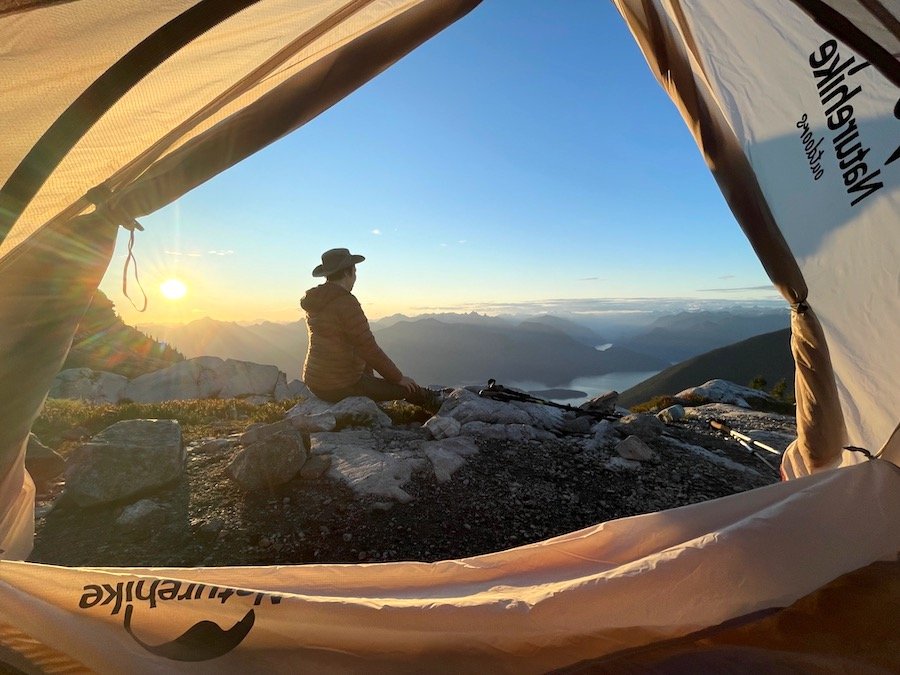 Watching the sun set Panorama Ridge Golden Ears Provincial Park