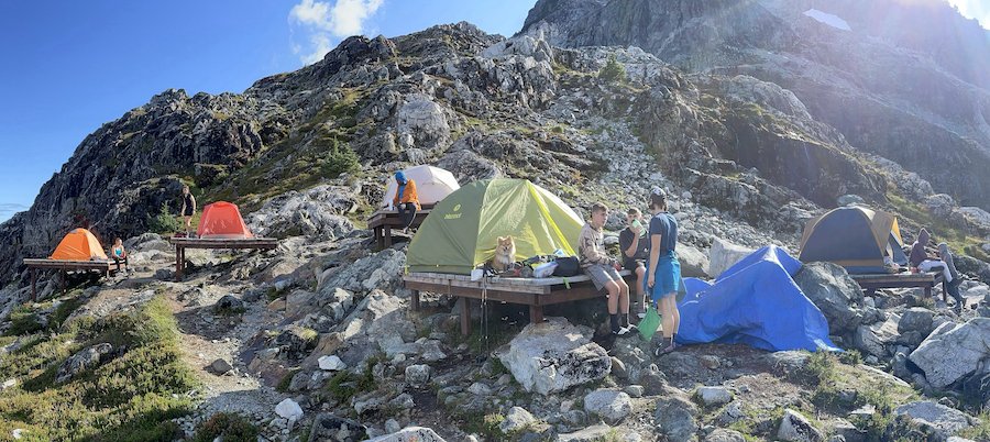 Tent Pads on Panorama Ridge Golden Ears Provincial Park