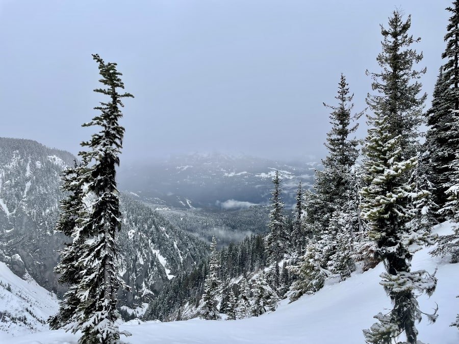 Winter view at Barrier Viewpoint, Garabaldi Provincial Park
